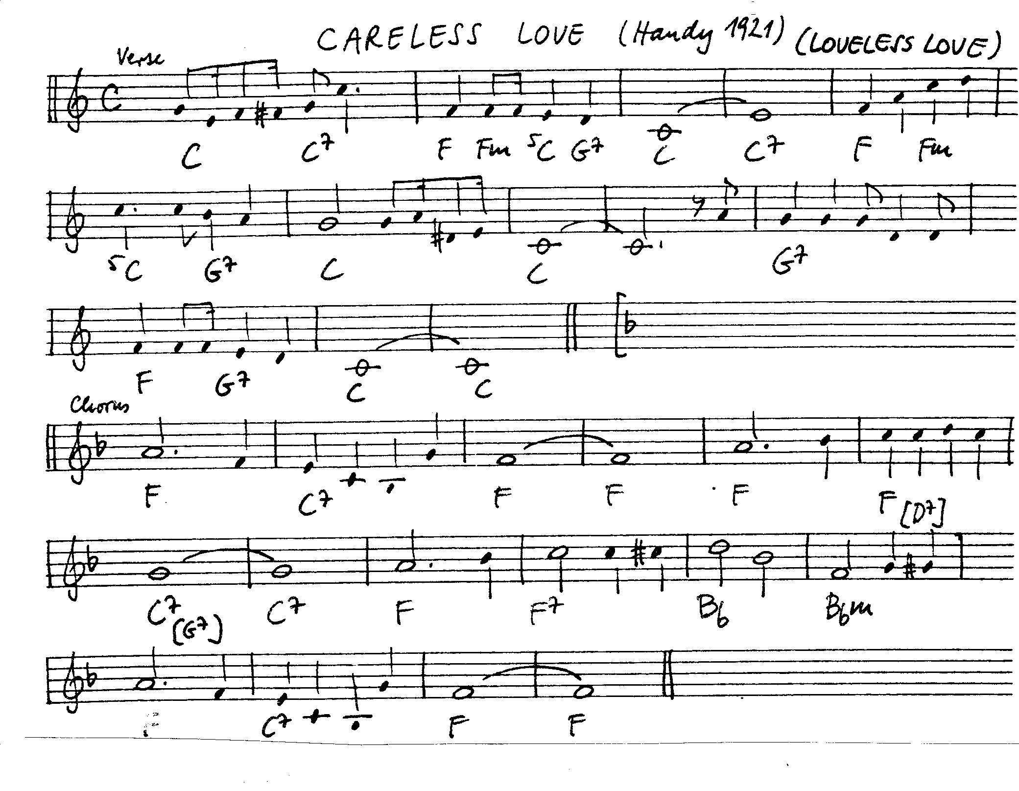 careless love leadsheet – book us for your next 20s or gatsby event
